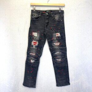 Switch Remarkable Jeans Boys 14 Distressed Denim Kids Streetwear Paint Splatter